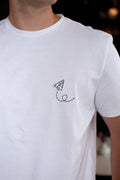 Avion de Papel Men T-Shirt - Blanco